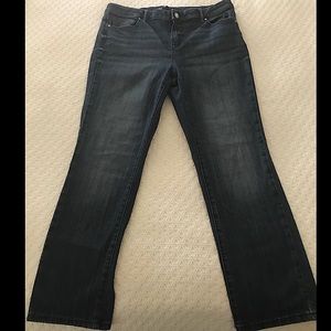Simply Vera Vera Wang Jeans, Dark Wash, Size 10